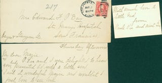 Item #63-4609 MS Letter to Mazie O'Day, Aug. 2, 1917, from her Uncle Vic and Aunt G[erd?], at St....