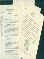 Item #63-4616 Typed Form Letter by Michael Williams on New Review Association letterhead & The...