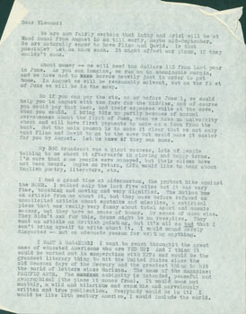 Item #63-4750 TLS Parkinson to Eleanor McKinney, Co-Founder KPFA. RE: Anti-nuclear protest in...