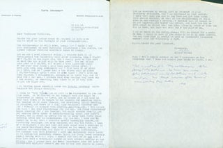 Item #63-4791 TLS Sylvan Barnet to Thomas Parkinson, January 18, 1967. RE: Parkinson's candidacy...