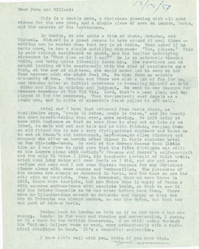 Item #63-4838 TLS Thomas Parkinson to Fern & Willard Edward Farnham, December 12, 1957. RE: Allen...