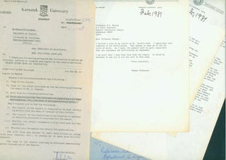 Item #63-4869 Correspondence between Gojnur & Parkinson, October 1980 - February 1981, RE:...