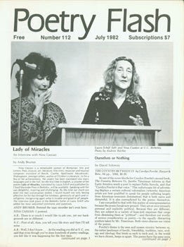 Item #63-4876 Poetry Flash Number 112, July 1982. Includes an obituary for Kenneth Rexroth. Steve...