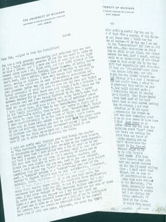 Item #63-4877 TLS Edward Engelberg to Thomas Parkinson, March 8, 1964. RE: Yeats. Edward...