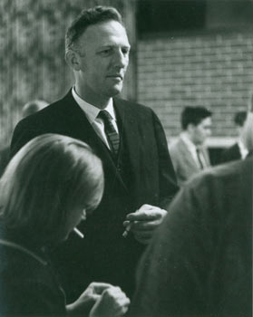 Item #63-5033 Black & White Photograph of Thomas F. Parkinson (1920 - 1992), ca. 1964. 20th...