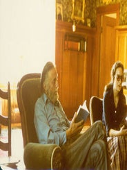 Item #63-5034 Color Photograph of Thomas F. Parkinson (1920 - 1992), ca. 1985. 20th Century...