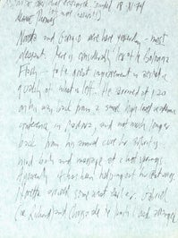 Item #63-5075 AL Ariel Reynolds Parkinson to her husband Thomas Parkinson, November 18, 1974. RE:...