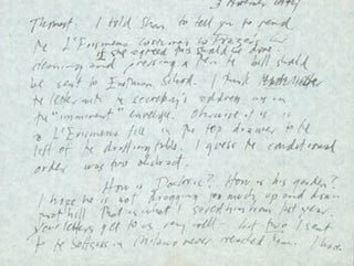 Item #63-5077 AL Ariel Reynolds Parkinson to her husband Thomas Parkinson, November 3, 1974. RE:...