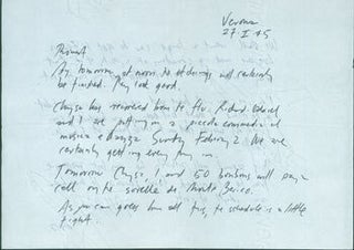 Item #63-5087 ALS Ariel Reynolds Parkinson to her husband Thomas Parkinson, January 27, 1975. RE:...