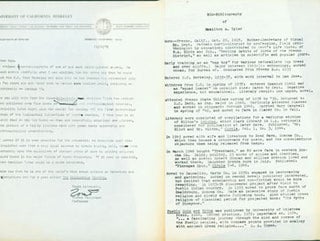 Item #63-5110 Dossier On Academic Credentials of Hamilton A. Tyler, including a photocopy of a...
