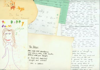 Item #63-5153 Chrysa Parkinson correspondence, academic material, and artwork sent to her mother...