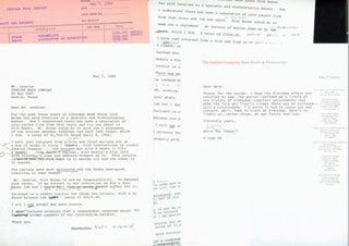 Item #63-5300 Correspondence between Kevin Mac Donnell & Herb Yellin, Dispute over money owed to...