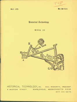 Item #63-5403 Historical Technology, Catalog 113. Fall 1976. Inc Historical Technology, Mass...