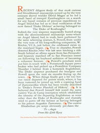 Item #63-5409 Recent Diligent Study of That Most Curious and Bloodstained Manuscript. Broadside....