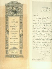 Item #63-5463 Prospectus for The Journals Of Washington Irving (Hitherto Unpublished). First...