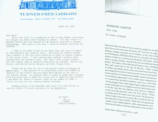 Item #63-5593 TLS Charles Michaud to Herb Yellin, along with photcopies of article on Raymond...