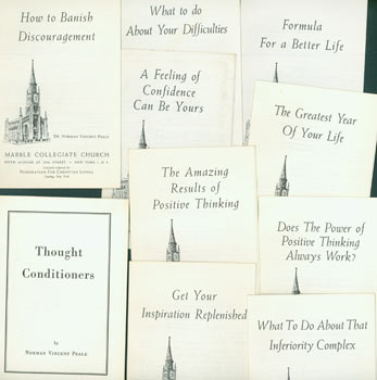 Item #63-5679 Norman Vincent Peale Pamphlets. Norman Vincent Peale, Marble Collegiate Church, Foundation for Christian Living.