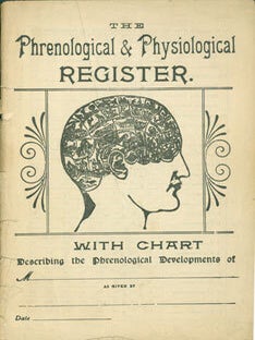 Item #63-5701 The Phrenological & Physiological Register With Chart. Describing The Phrenological...