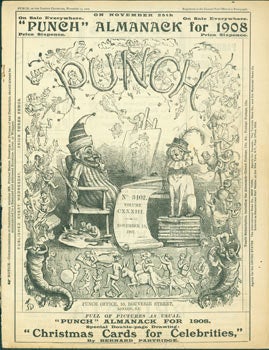 Item #63-5724 Punch Almanack For 1908. Punch, Or The London Charivari, November 13, 1907. Punch,...