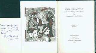 Item #63-5829 An Irish Faustus. A Play In Nine Scenes. Limited edition, numbered 46 of 75, signed...