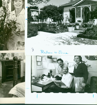 Yip Russell (phot.); [San Mateo Times Newspaper Group] - Original Photographs: Laballa House Bed & Breakfast, Coastside Mental Health, MILL Rose Inn and Other B&Bs Around Half Moon Bay, 1990-1991