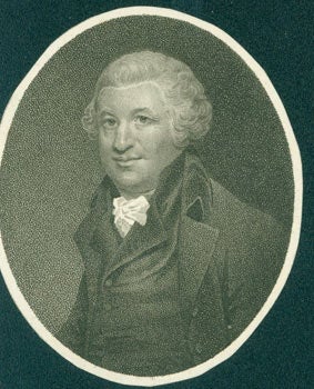 Item #63-5908 Engraving: Joseph Moser, Esq., a London Magistrate who dabbled in painting and...