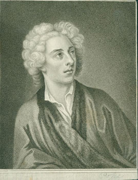 Item #63-5921 Engraving: Alexander Pope. Robert Cooper, after N. Dahll, engraving