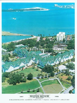 Item #63-5933 Belleview Biltmore Resort & Spa. Promotional Color Photograph, taken 23 years before it closed its doors in 2009. Belleview Biltmore Resort, Spa, Florida Clearwater.