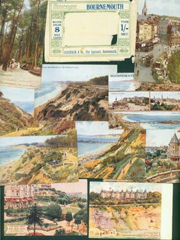 Item #63-5954 Picturesque Bournemouth. 8 Water Color Post Cards. Sydenham & Co., Pier Approach,...