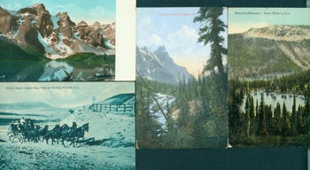 Item #63-5979 Vintage Canadian Postcards (4). Montreal, Toronto, Valentine, Sons Co. Ltd, S. H. Baker, Cohn Brothers, Ashcroft W. H. Huston, British Columbia, Sons Co. Ltd., Glacier Publishers, British Columbia, Butte Publishers, Montana.