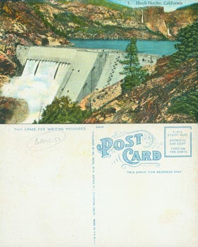 Item #63-5980 Vintage Hetch Hetchy Postcard. Ed. Ness, CA Stockton