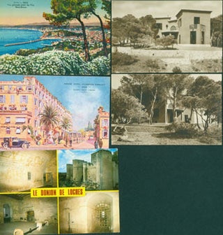 Item #63-5987 Vintage Postcards of France (5). J. Gilletta, Cie, Robaudy, Valoire, Nice, Cannes,...