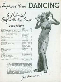 Item #63-6002 Improve Your Dancing. A Pictorial Self-Instruction Course. Joe Bonomo, NY Brooklyn