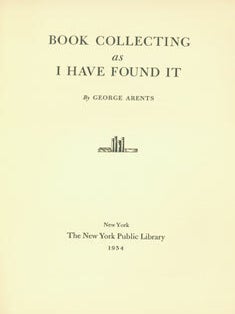 Item #63-6081 Book Collecting As I Have Found It. Original Second Printing. New York Public...