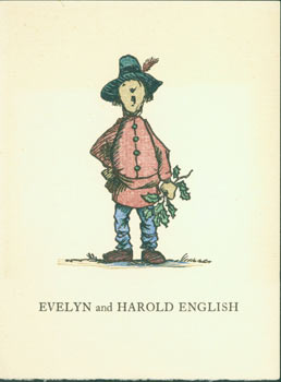 Item #63-6085 Evelyn and Harold English. Card with Rowena Bastin Bennett poem inside. Philip Reed, Chicago.