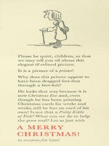Item #63-6100 A Merry Christmas! Engraving featured is a self-portrait of Reed. Philip Reed,...
