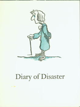 Philip Reed (Chicago) - Diary of Disaster. (Humorous Happy New Year Card). Engraving Featured Is a Self-Portrait of Reed