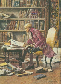 Item #63-6161 The Book Collector. Seasons Greetings, Antoinette and Warren Howell. Original...