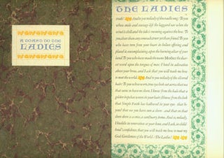 Item #63-6167 A Toast To The Ladies. With Signed Dedications by John Henry Nash & Edward H....