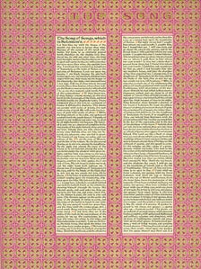 Item #63-6192 The Song Of Songs, Which Is Solomon's. This broadside was done from type, ornaments...