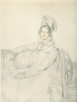 Item #63-6197 Colotype of Ingres' Portrait Of Madame Louis Nicolas Marie Destouches, nee Armande...