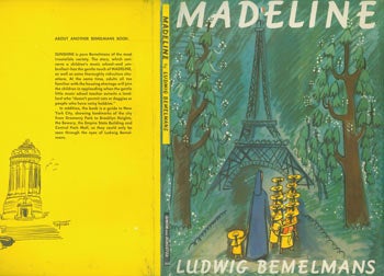 Item #63-6202 Madeline. Dust Jacket for 1950 Edition (not first printing). Ludwig Bemelmans.