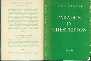 Item #63-6213 Paradox In Chesterton. Dust Jacket for Original First Edition. Hugh Kenner