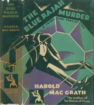 Item #63-6271 The Blue Rajah Murder. Dust Jacket for First Edition, price ($1.00 net) on flap...