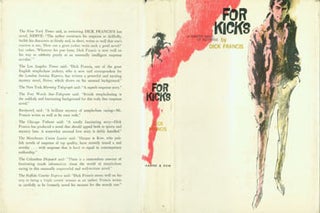 Item #63-6293 For Kicks. Dust Jacket for First Edition, price ($3.95) on flap inside cover. Dick...