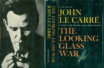 Item #63-6298 The Looking Glass War. Dust Jacket for First US Edition, price ($4.95) on flap inside cover. John Le Carre, Janet Halverson, jacket design.