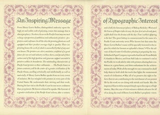 Item #63-6353 An inspiring message of typographic interest : written for Zellerbach Paper...