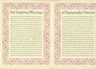 Item #63-6353 An inspiring message of typographic interest : written for Zellerbach Paper...