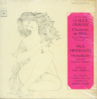 Item #63-6371 First Recording Claude Debussy Chansons de Bilitis Twelve Poems by Pierre Louys...