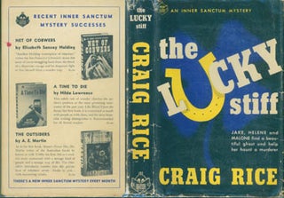 Item #63-6390 Dust Jacket for The Lucky Stiff. Price of $2.00 on flap. [Original First Edition.]....